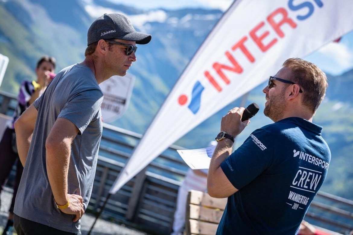 Benjamin Raich, Ronny Leber auf den Intersport Wandertagen