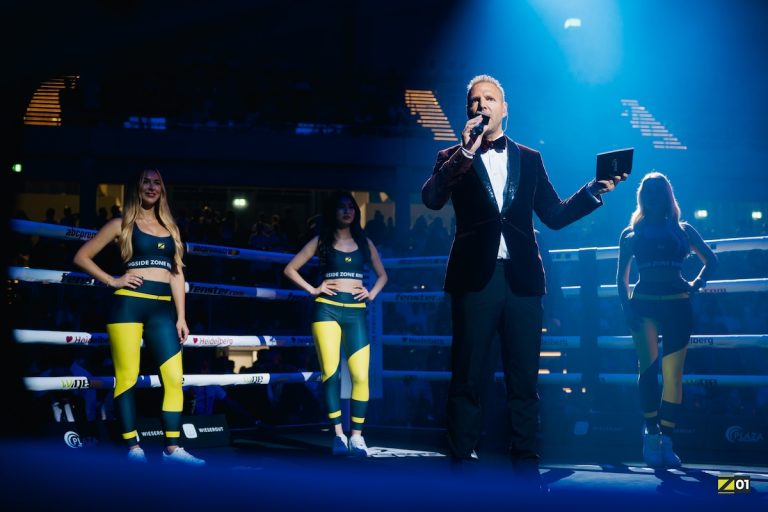 Ringside Zone: Ring announcer at Germany’s biggest boxing event